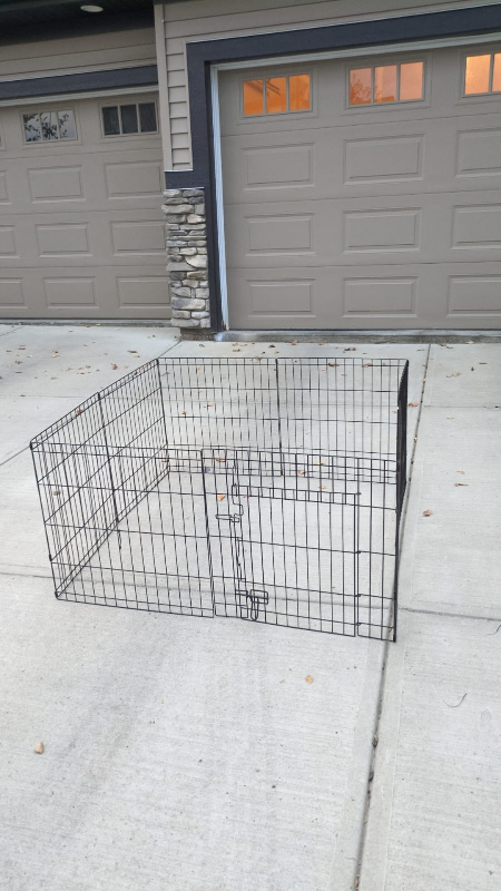Black Wire Pet Exercise Playpen - photo 4
