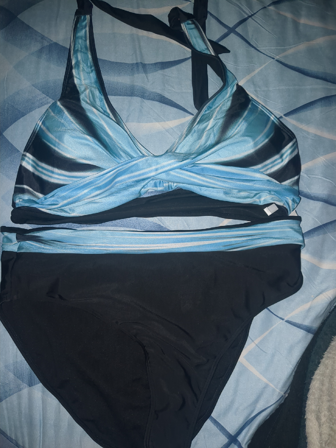 XXL Blue & Black Swimsuit