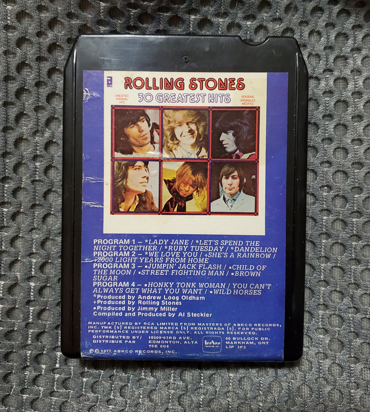 1977 Rolling Stones 8 Track
