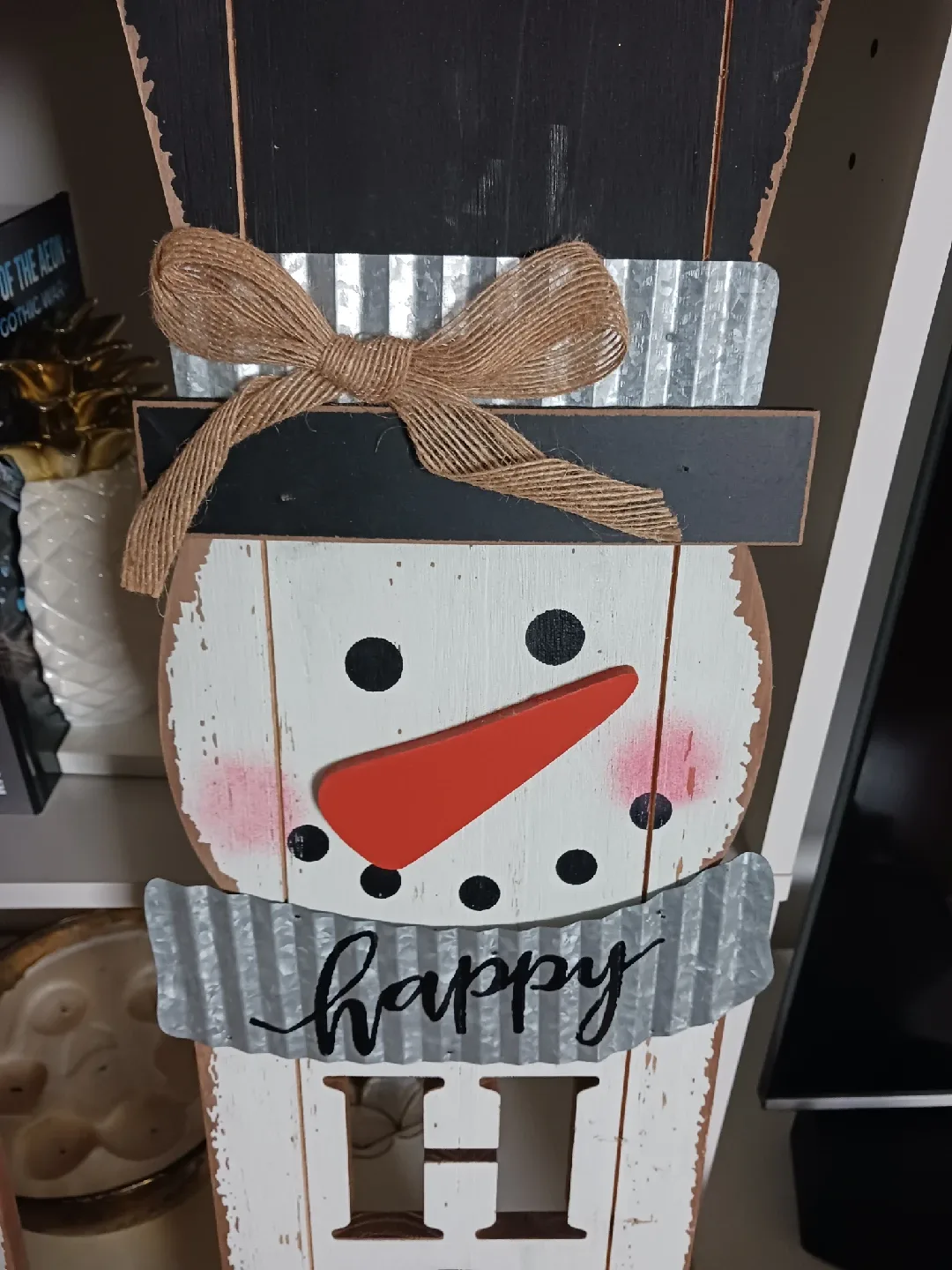 🎄 Wooden Snowman “Happy Holiday” Porch Signs – Set of 3 🎄 image indicator(6)