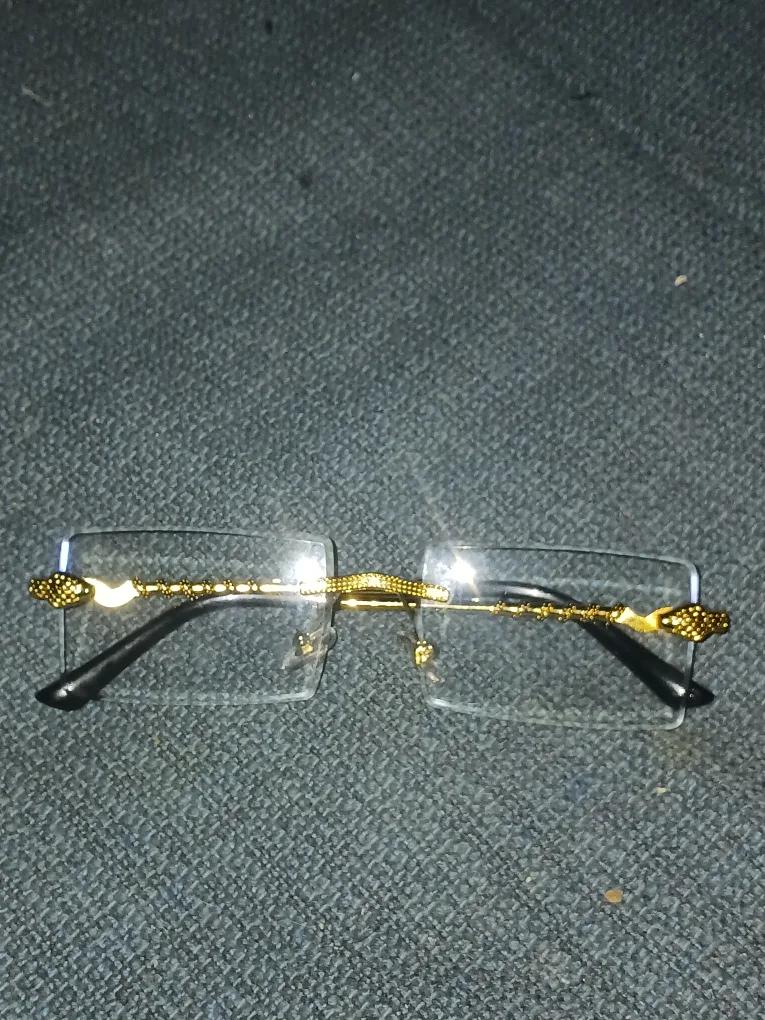 Rimless Gold Frame Glasses thumbnail