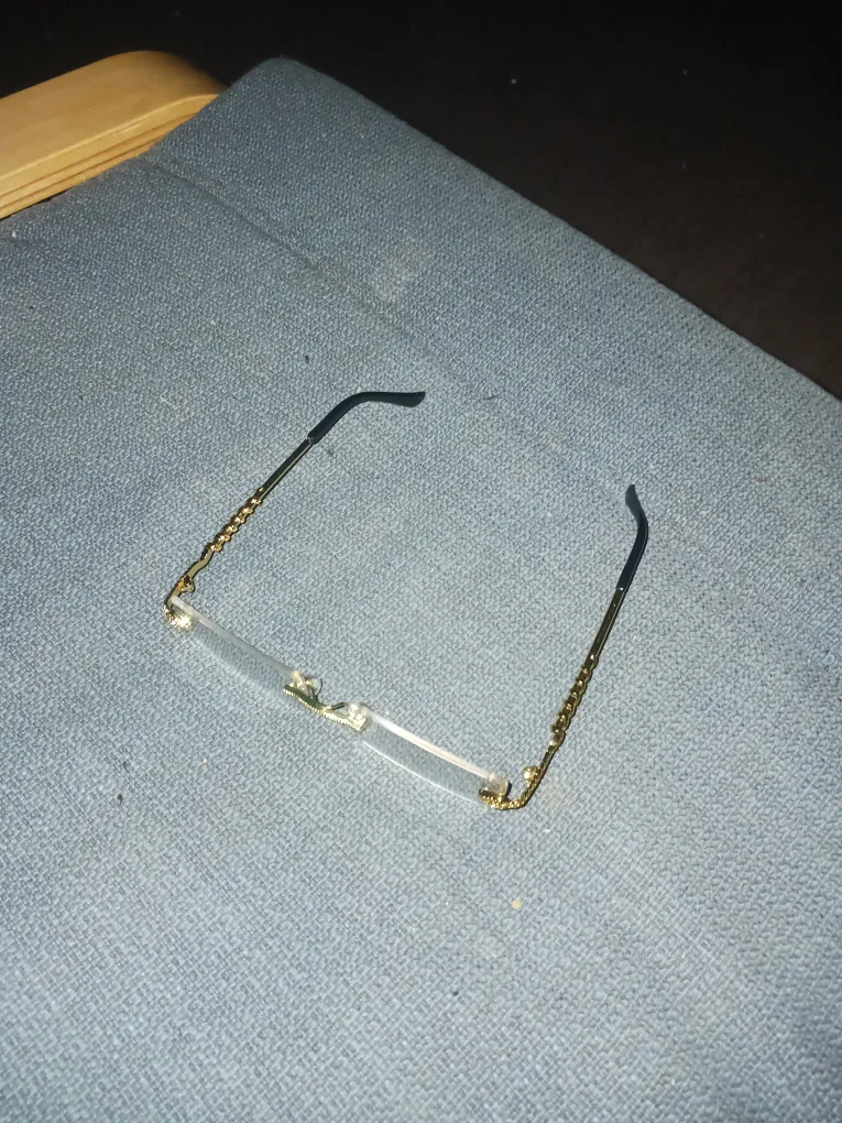 Rimless Gold Frame Glasses image indicator(3)