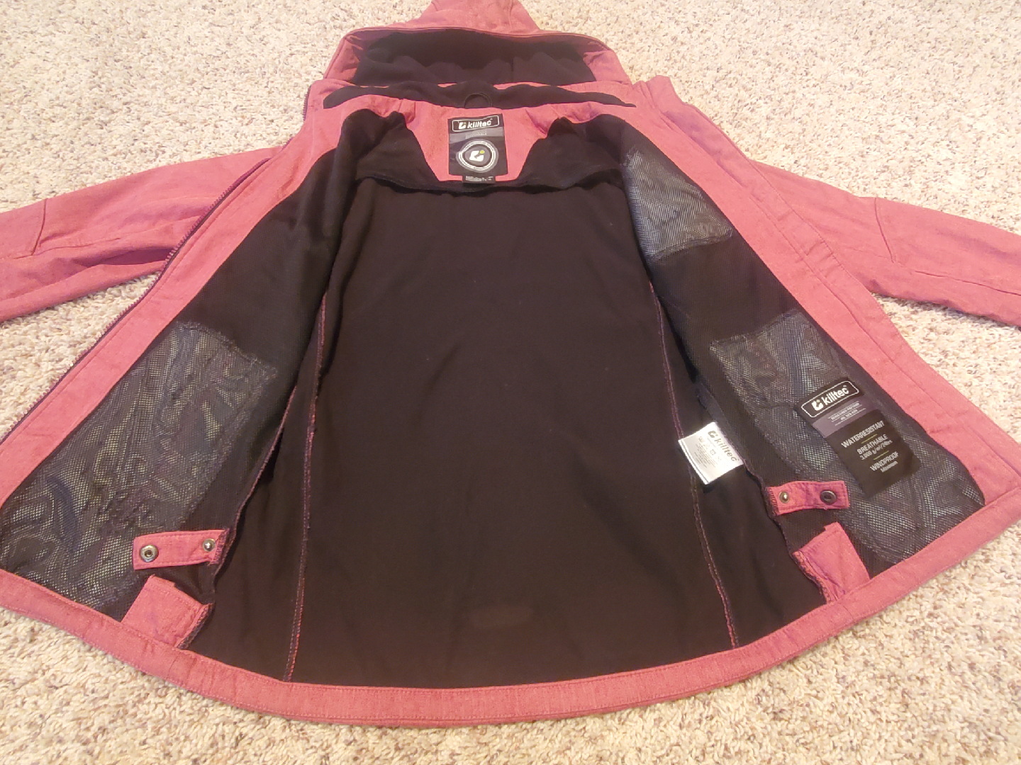Killtec Hooded Softshell Jacket - Red - photo 3