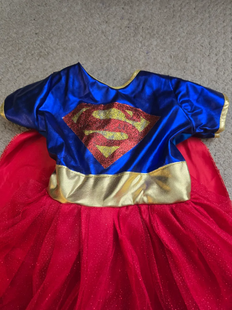 Supergirl Costume Dress with Cape image indicator(2)