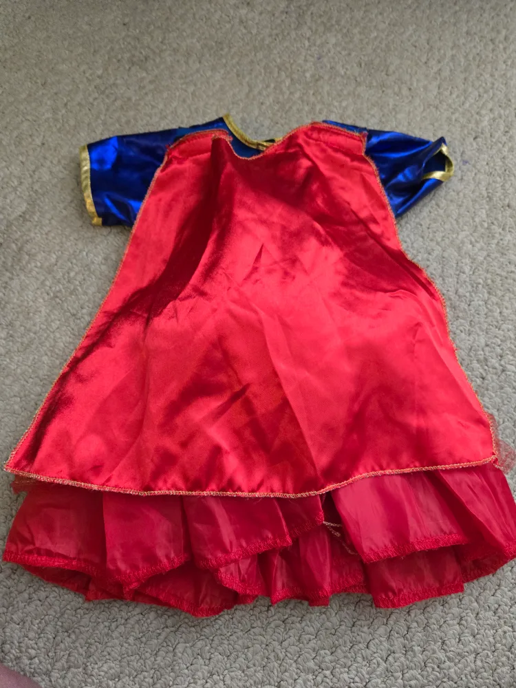 Supergirl Costume Dress with Cape image indicator(3)