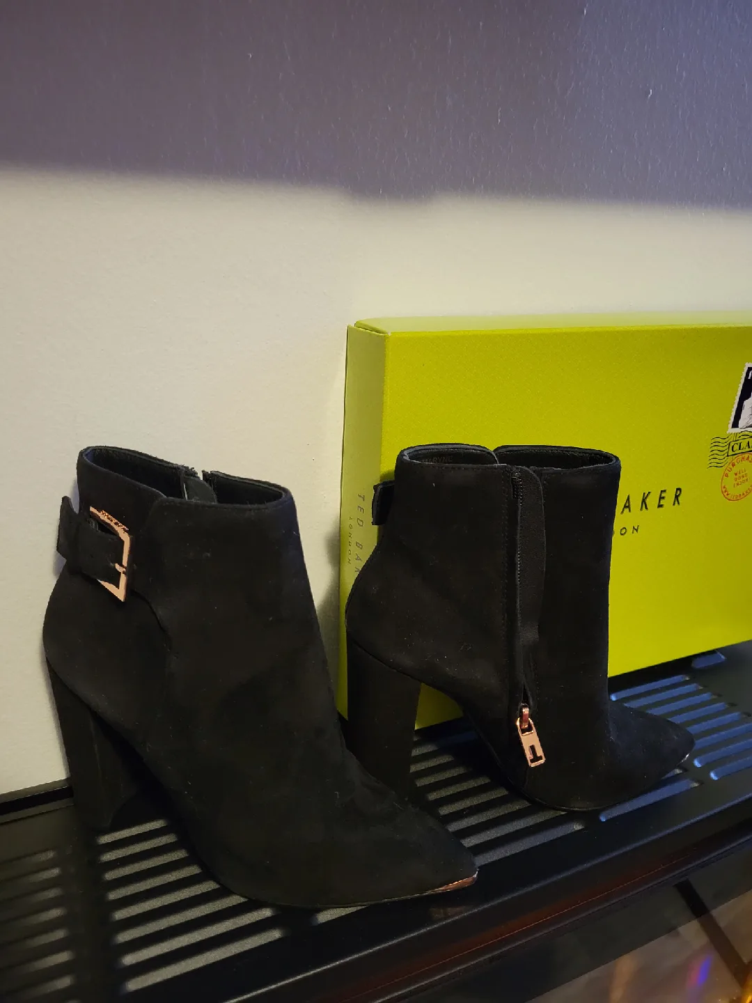 Ted Baker Monicaa Black Suede Ankle Boots - Size 6 image indicator(2)