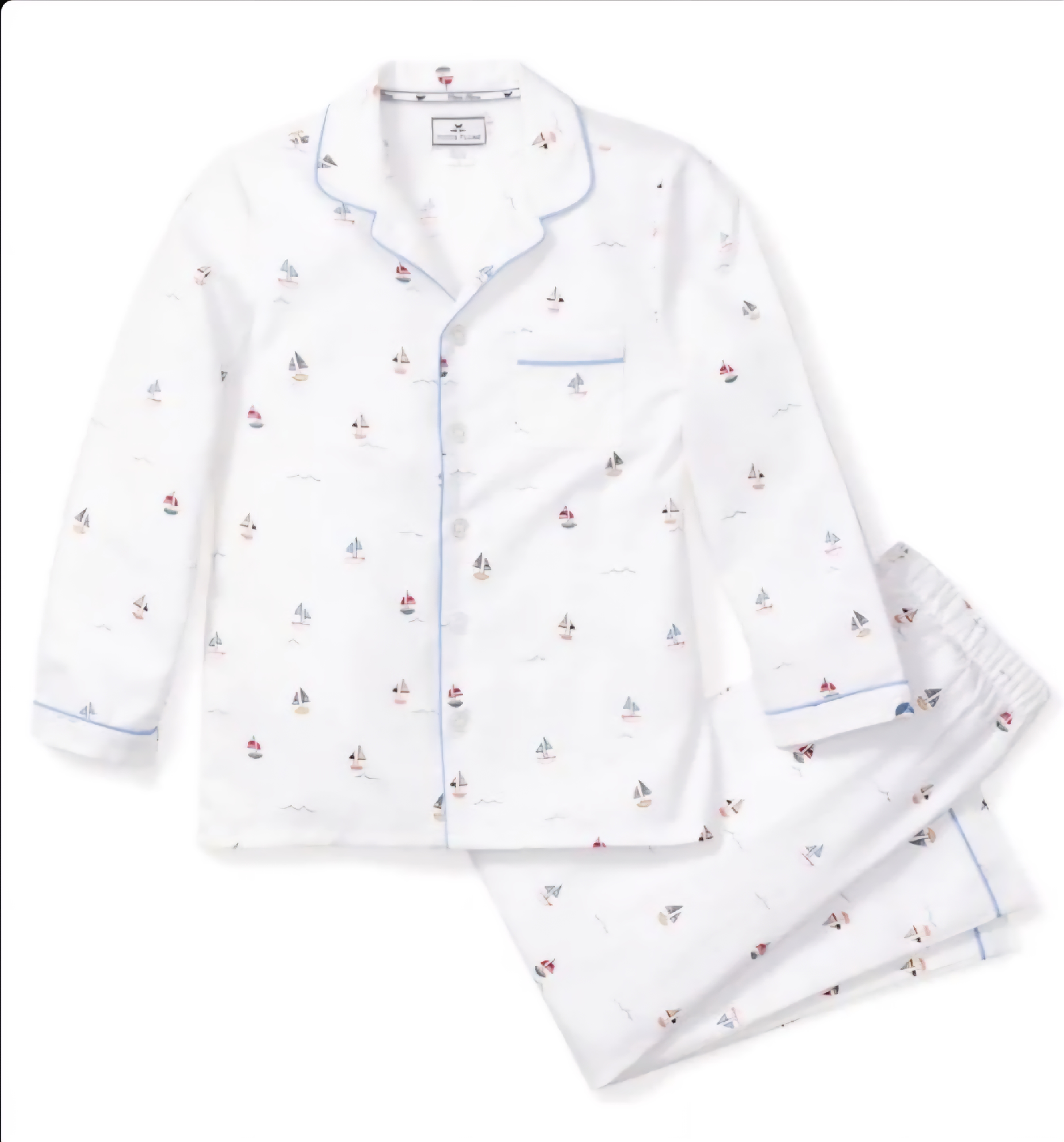 Petite Plume Bateau Classic Pajama Set - Size 5, 12/18 M