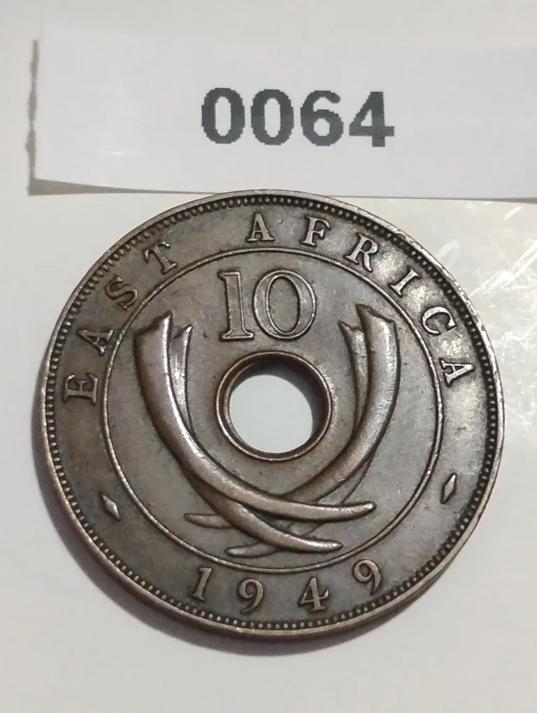 East Africa 1949 10 Cents Coin thumbnail