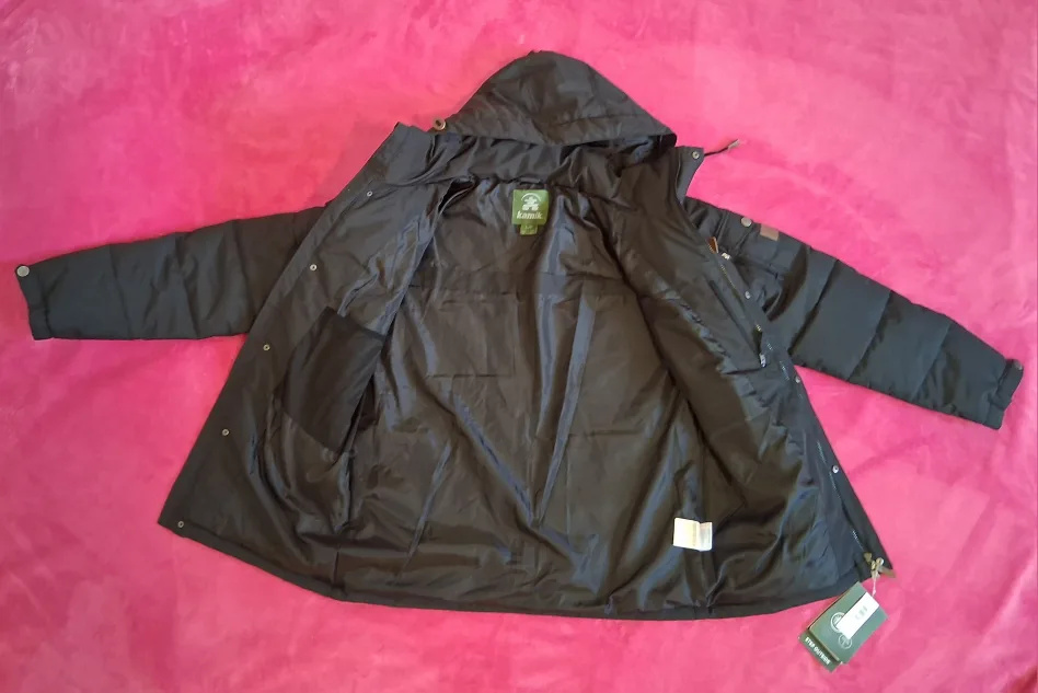 New  mens Kamik Black Winter Jacket - Size Large image indicator(2)
