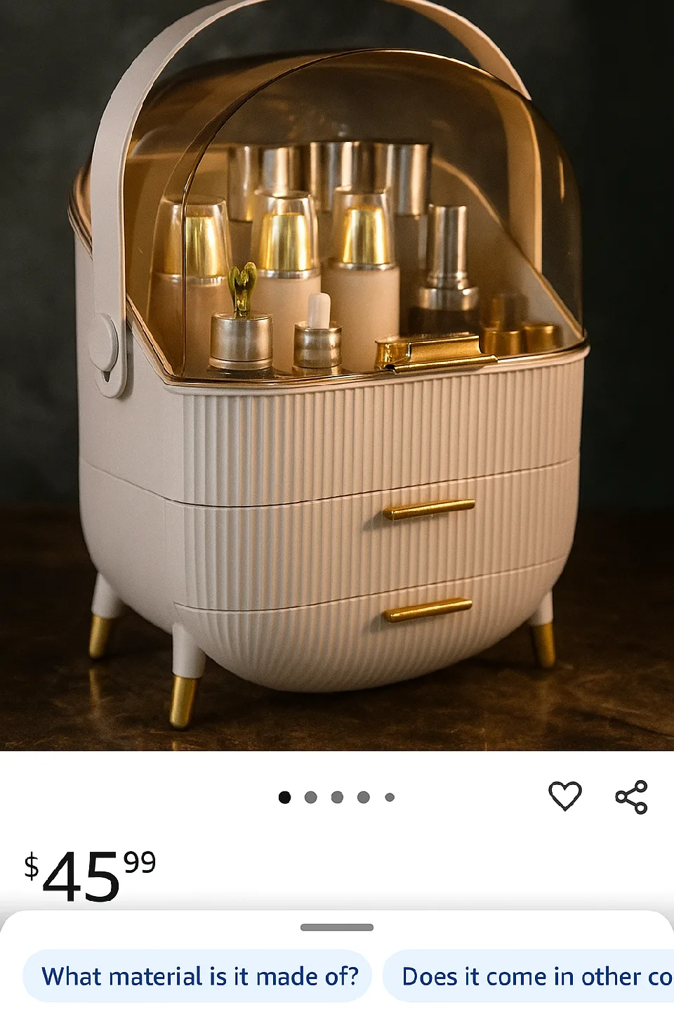 Cosmetic Storage Box, Dust Proof image indicator(3)