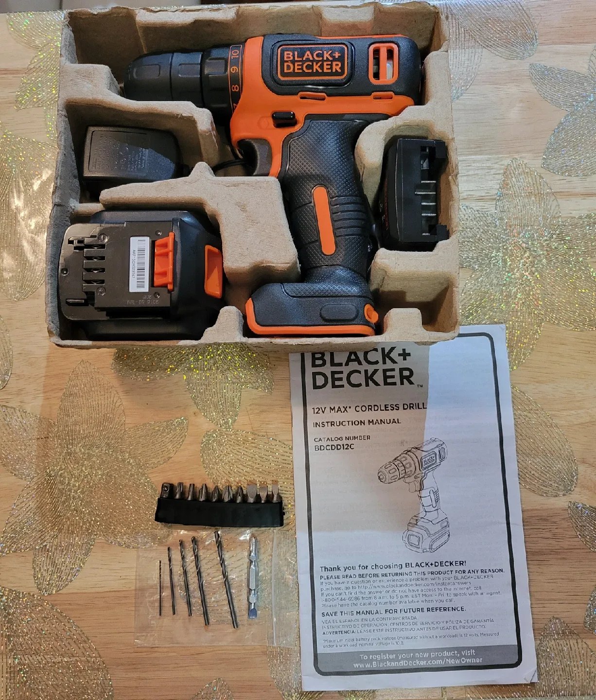 Black+Decker 12V Cordless Drill/Driver - New! image indicator(4)
