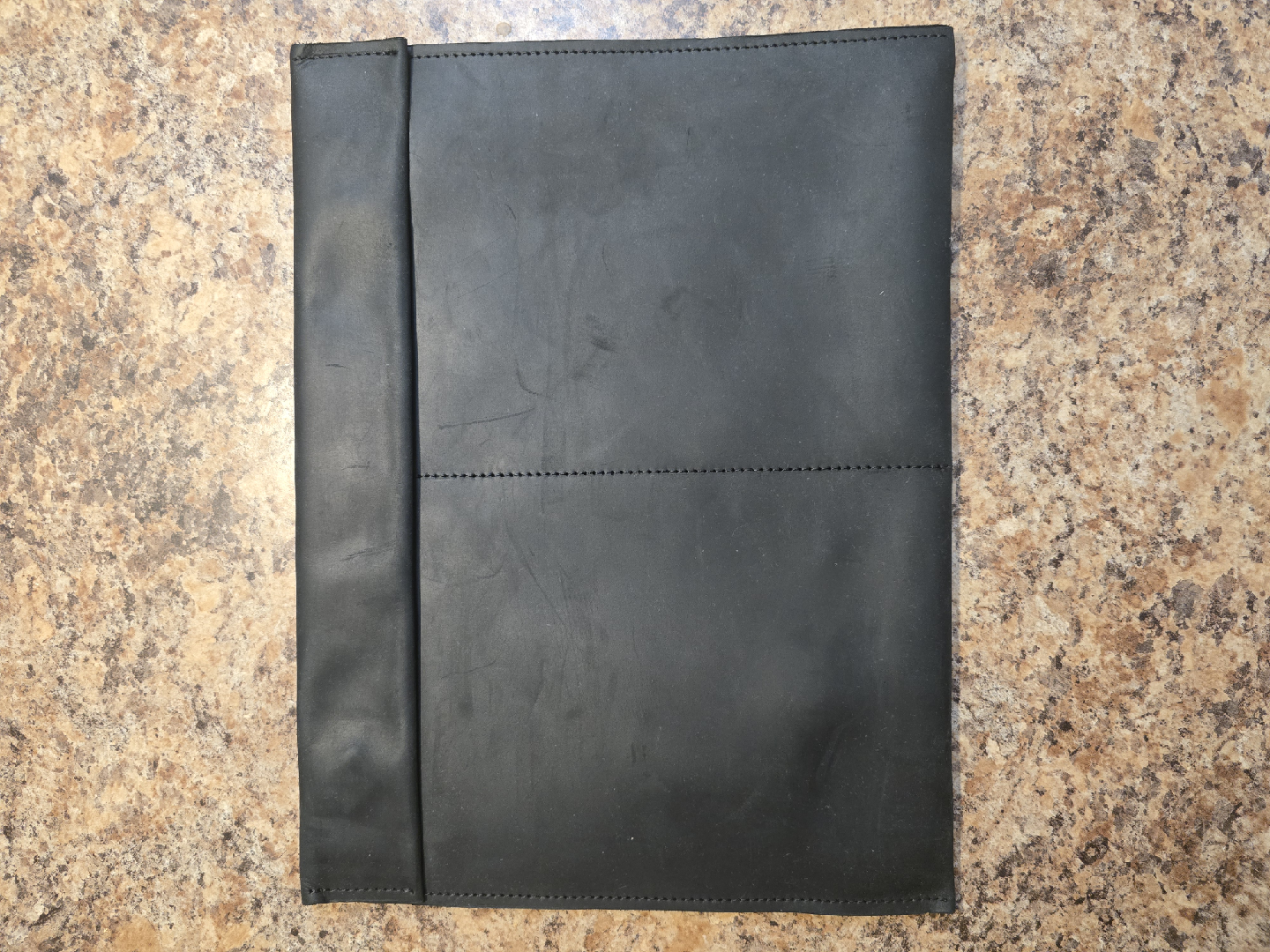 Black Leather Laptop Sleeve