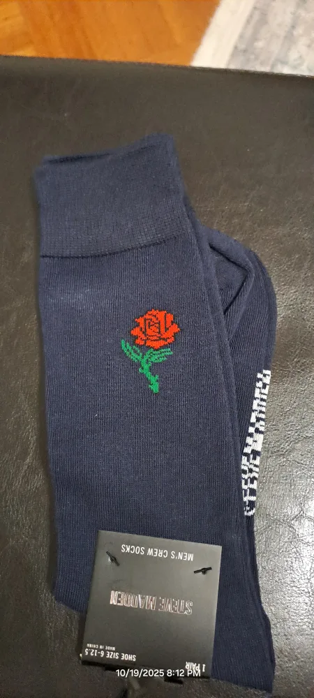 Steve Madden Men's Crew Socks, Size 6-12.5 thumbnail