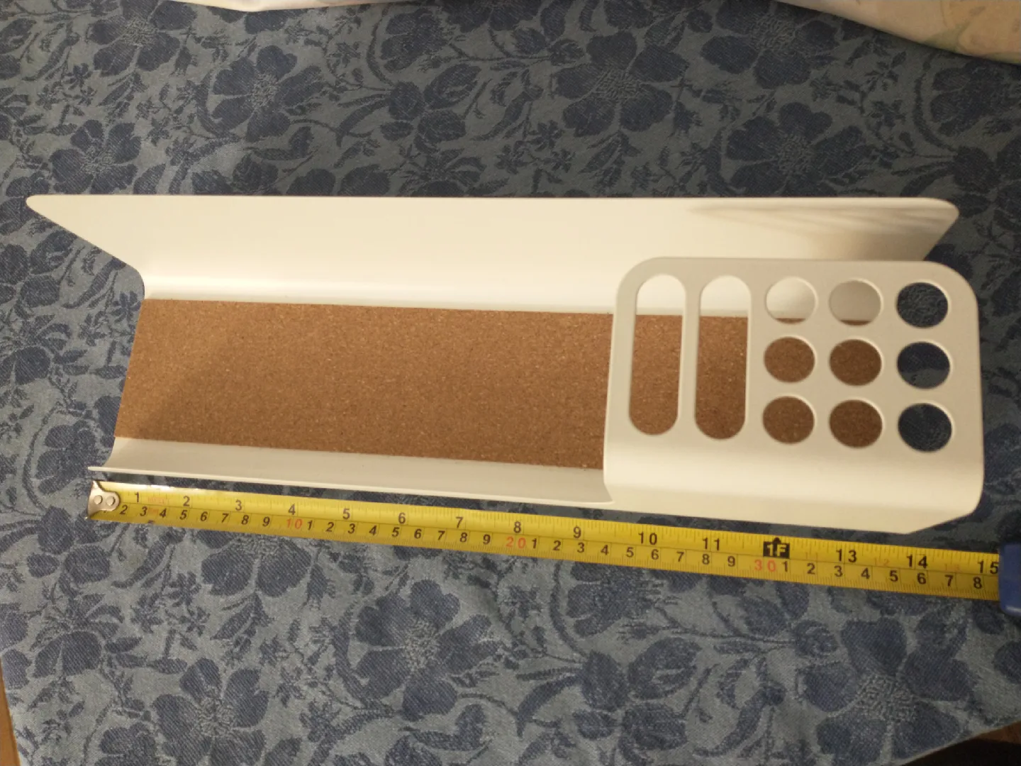 Ikea Kvissle desk organizer/pencil holder, metal and cork image indicator(3)