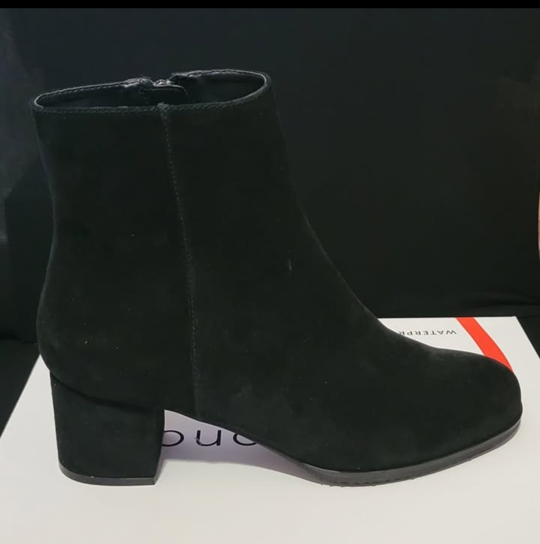 Blondo Waterproof Black Suede Ankle Boots