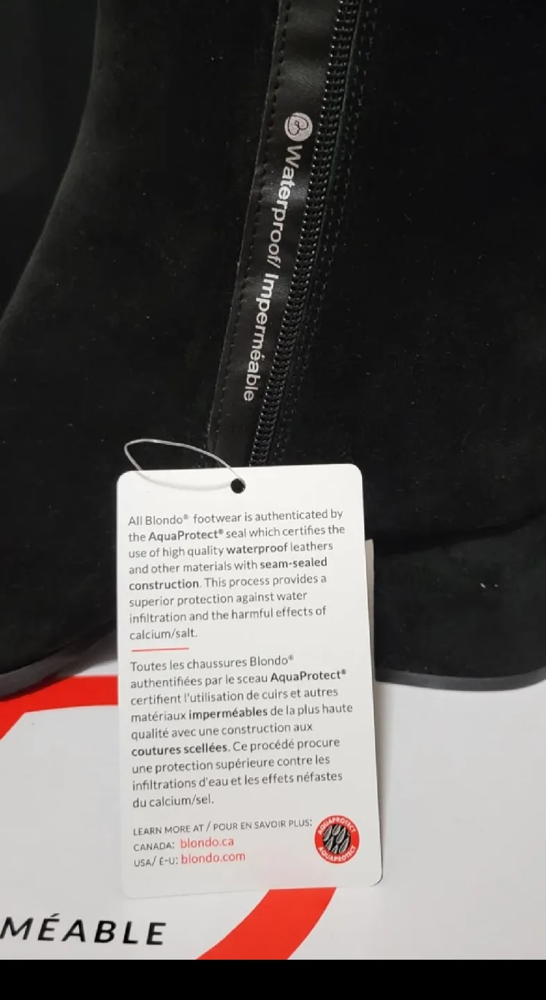 Blondo Waterproof Black Suede Ankle Boots image indicator(5)