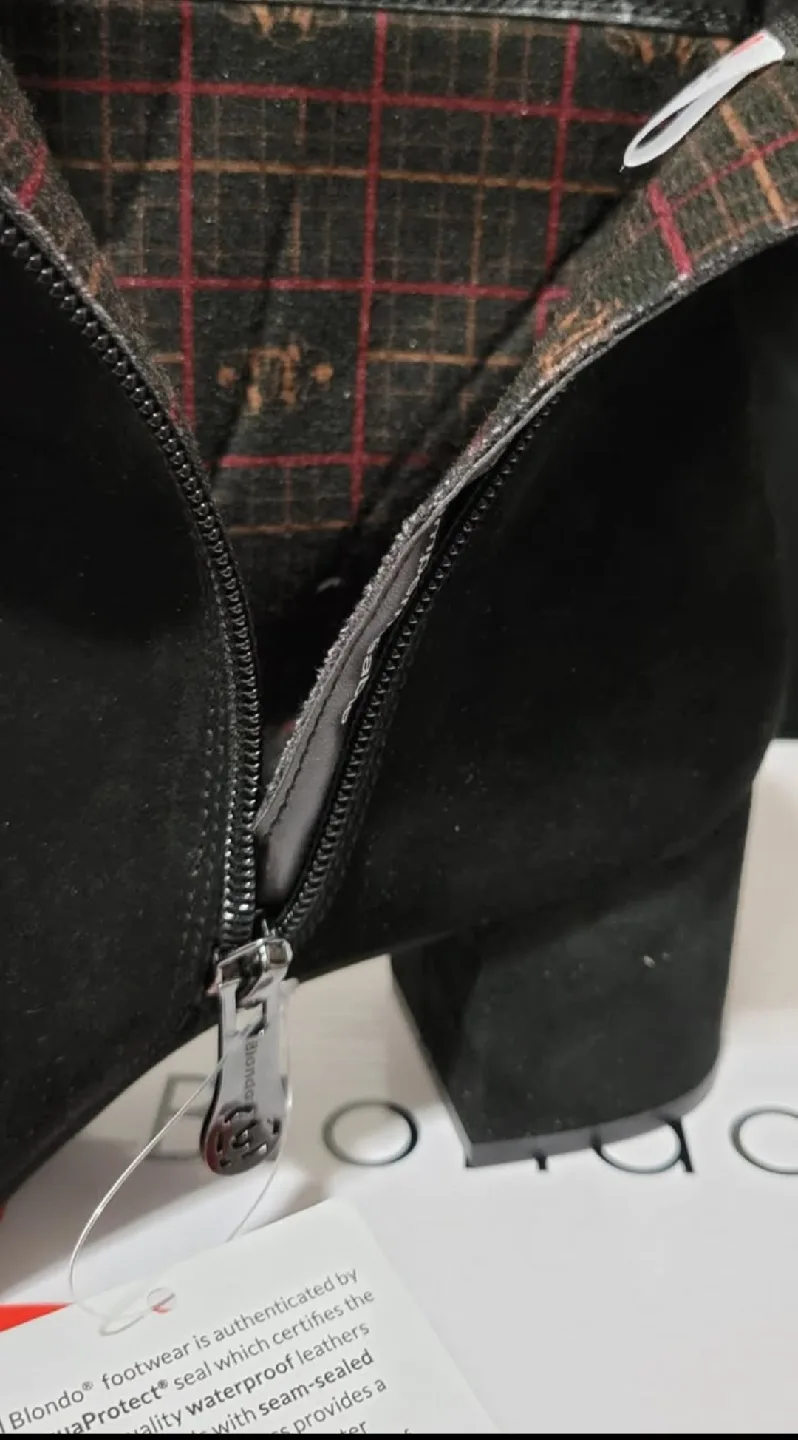 Blondo Waterproof Black Suede Ankle Boots image indicator(6)