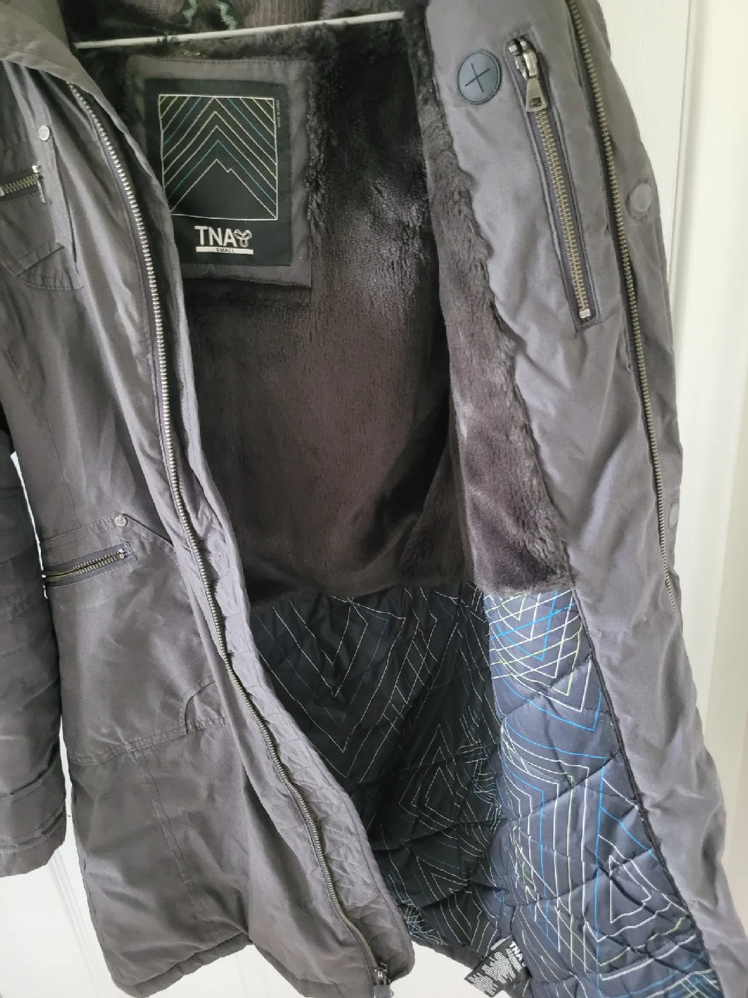 TNA Grey Winter Coat - Size Small image indicator(5)