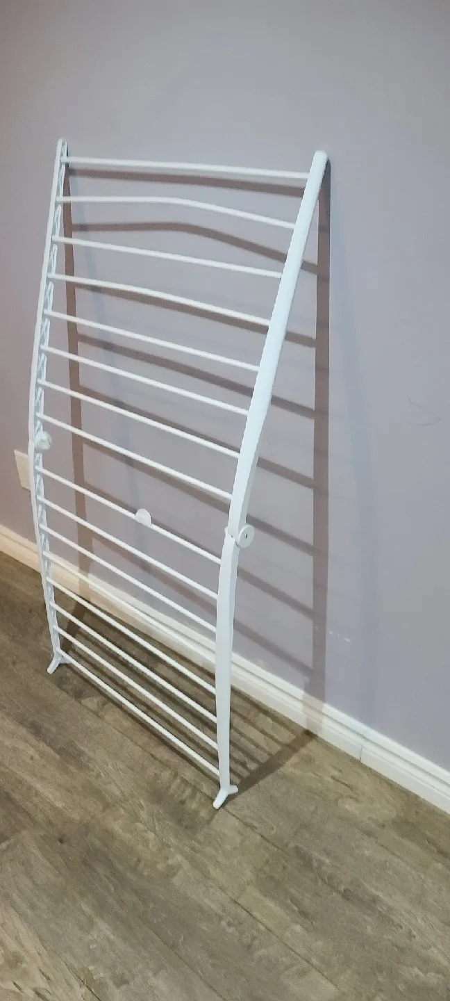 White Folding Clothes Drying Rack image indicator(4)