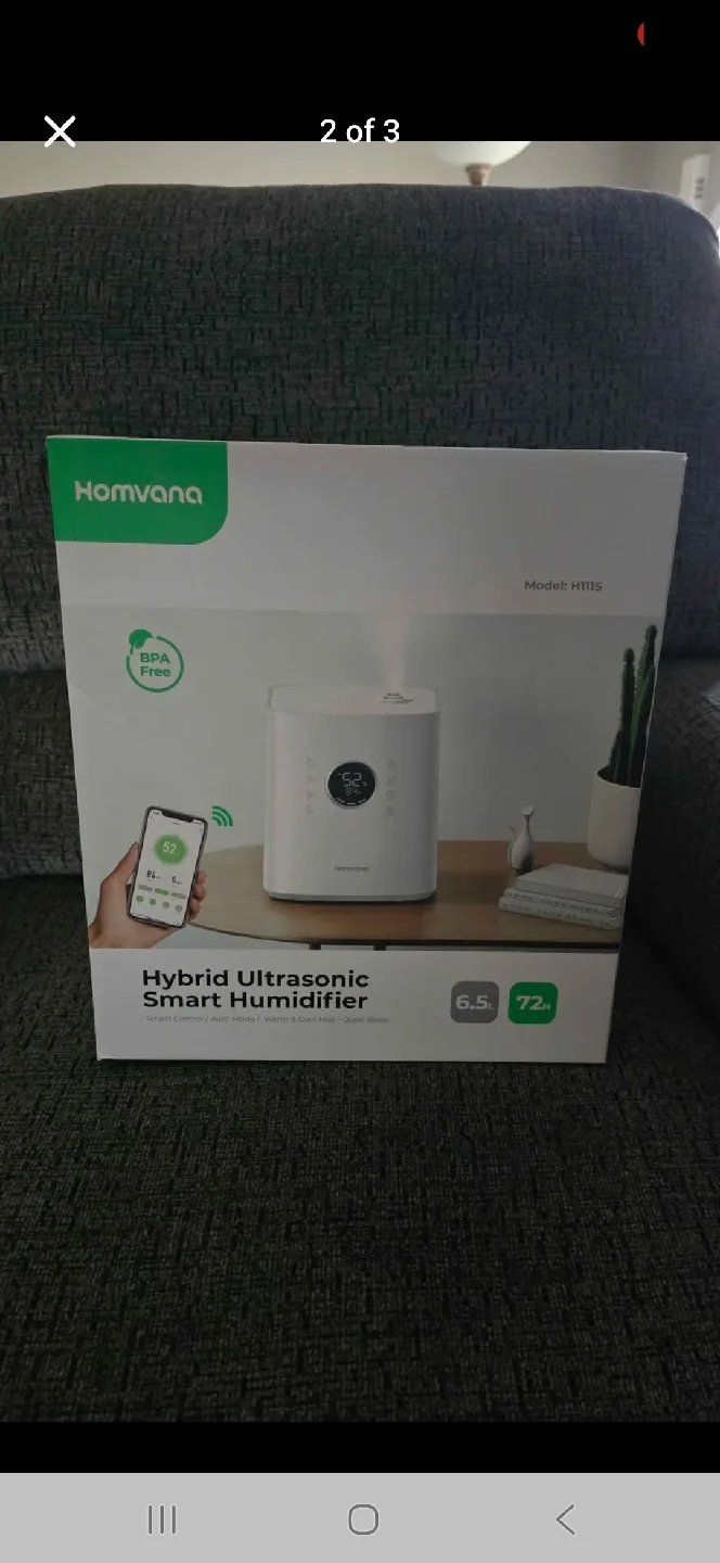 Homvana Smart 6.5L Hybrid Ultrasonic Humidifier image indicator(2)