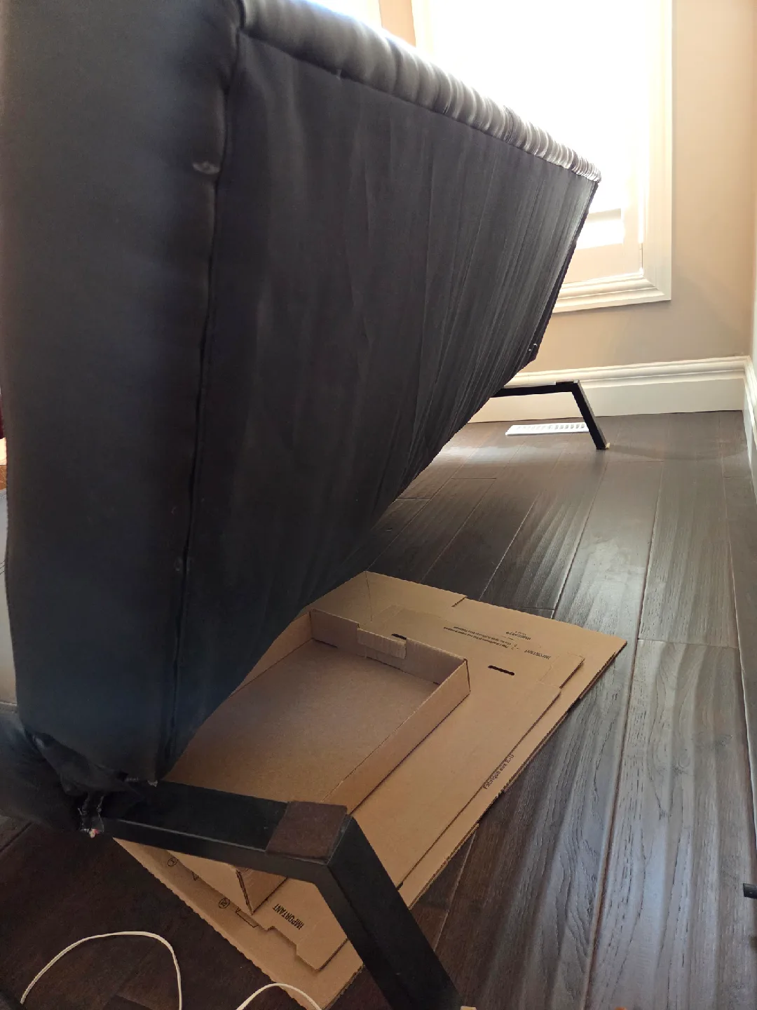 Black Faux Leather Sofa Bed image indicator(6)