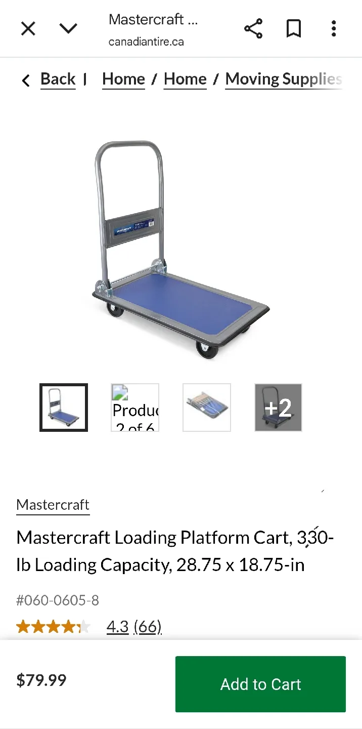 Brand NEW Loading Platform Cart -330 lbs capacity. image indicator(4)