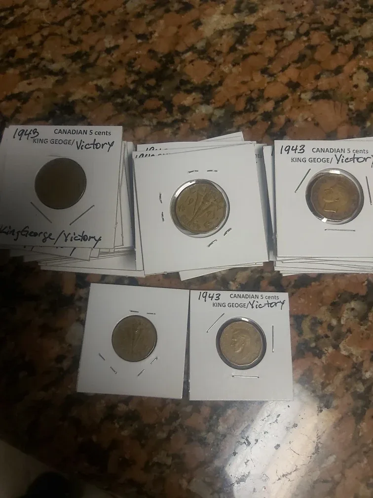 1943 Canadian 5 Cent "Victory" Coin image indicator(4)