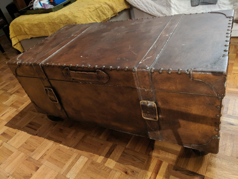 Vintage Trunk Coffee Table - Unique Storage Piece