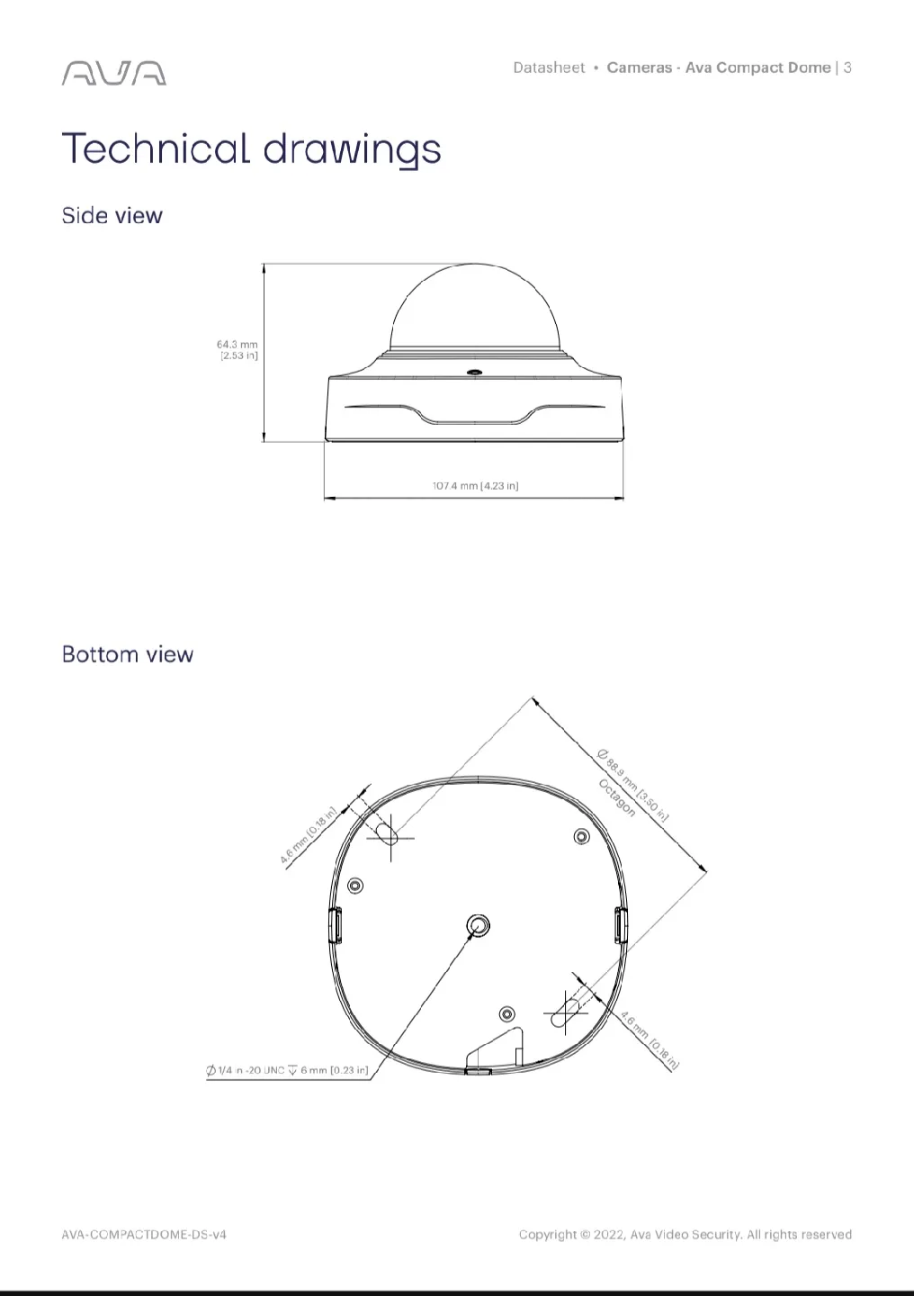 AVA Compact Dome Security Camera image indicator(10)