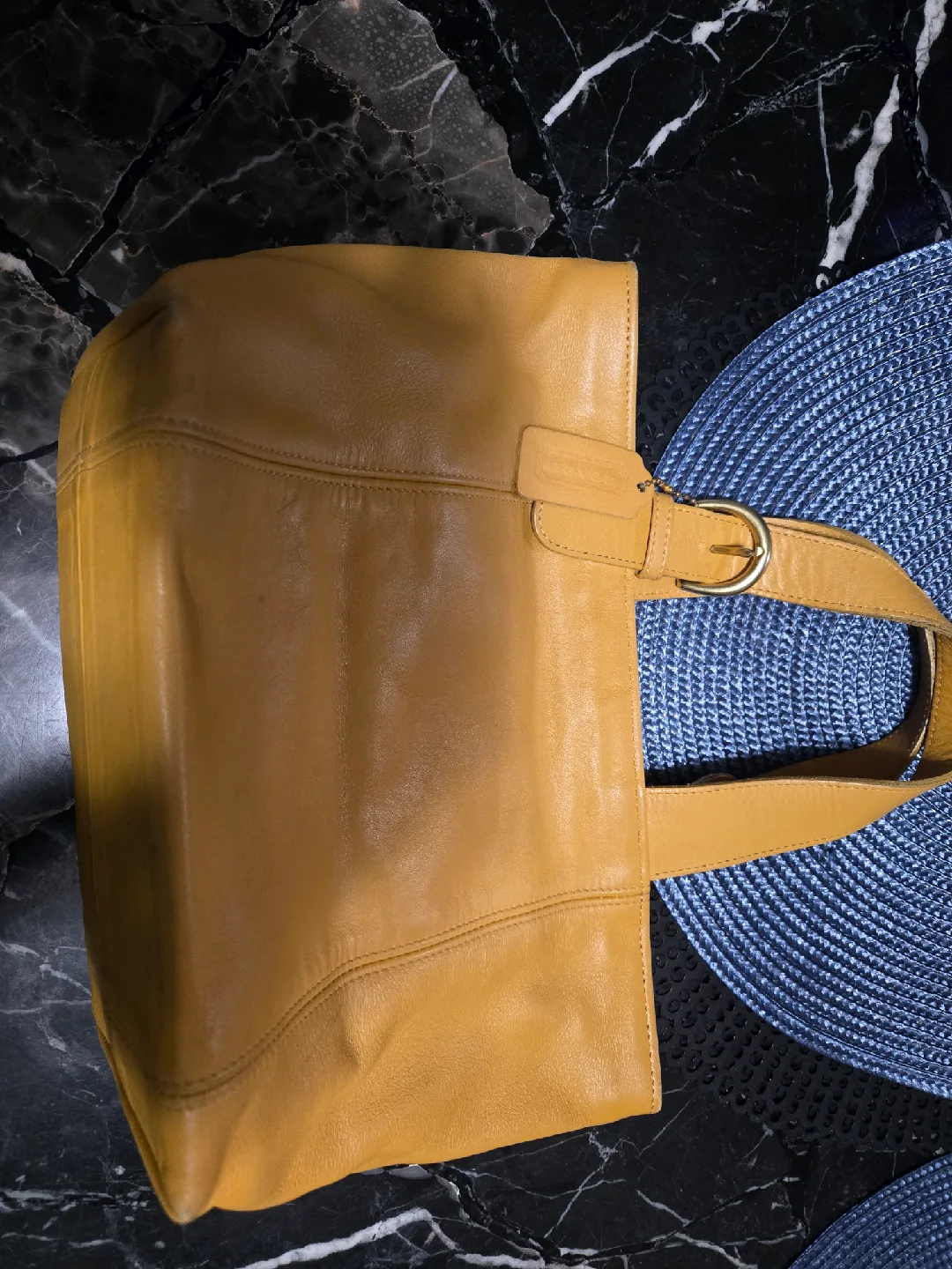 Coach Leather Tote Bag image indicator(2)