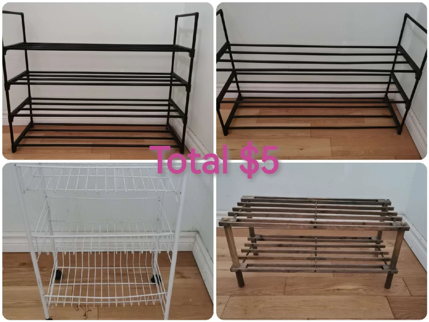 Shoe Racks - Set of 4