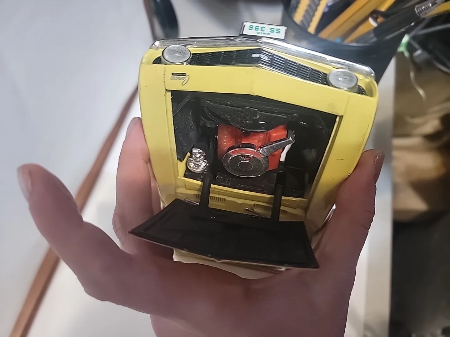 Yellow 1969 Camaro SS Diecast Model Car image indicator(4)