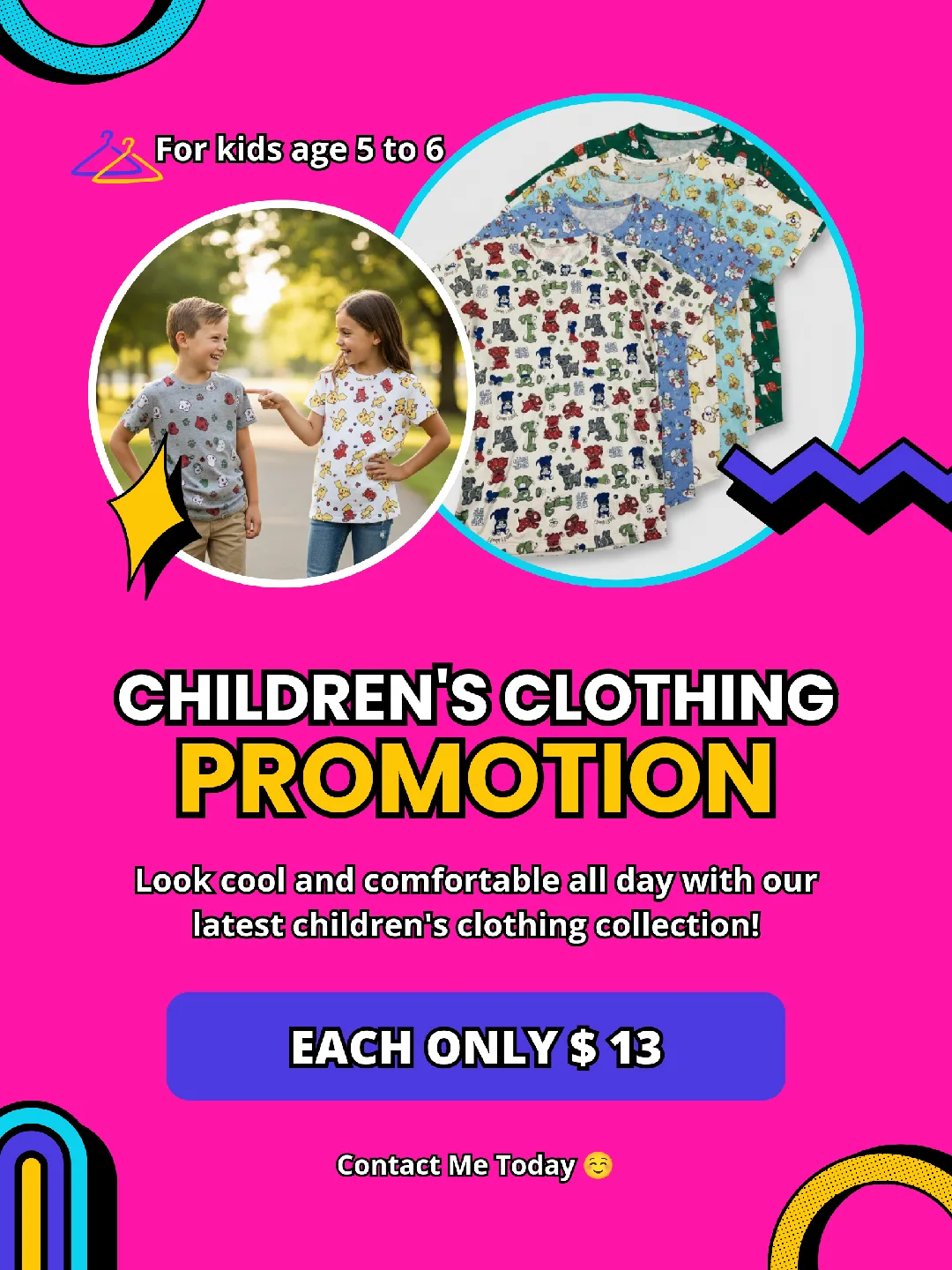 Cozy & Cute Kids Animal printed T shirt Collection