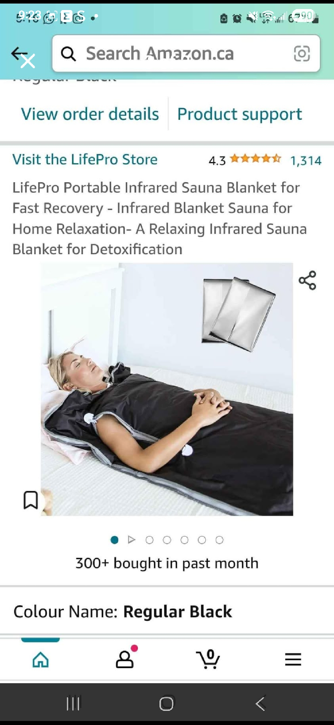 LifePro Portable Infrared Sauna Blanket - Black - photo 3