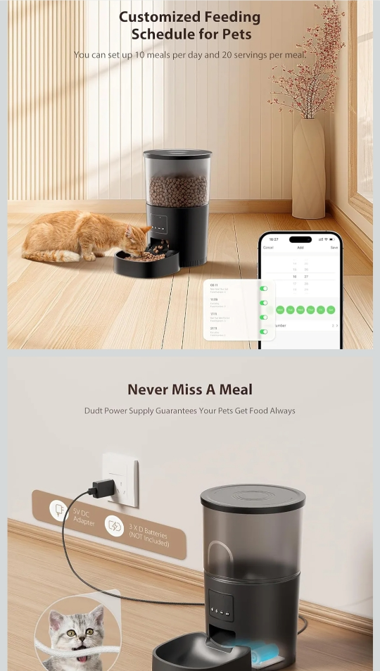 Wopet WiFi Pet Feeder - 4L Capacity - photo 2