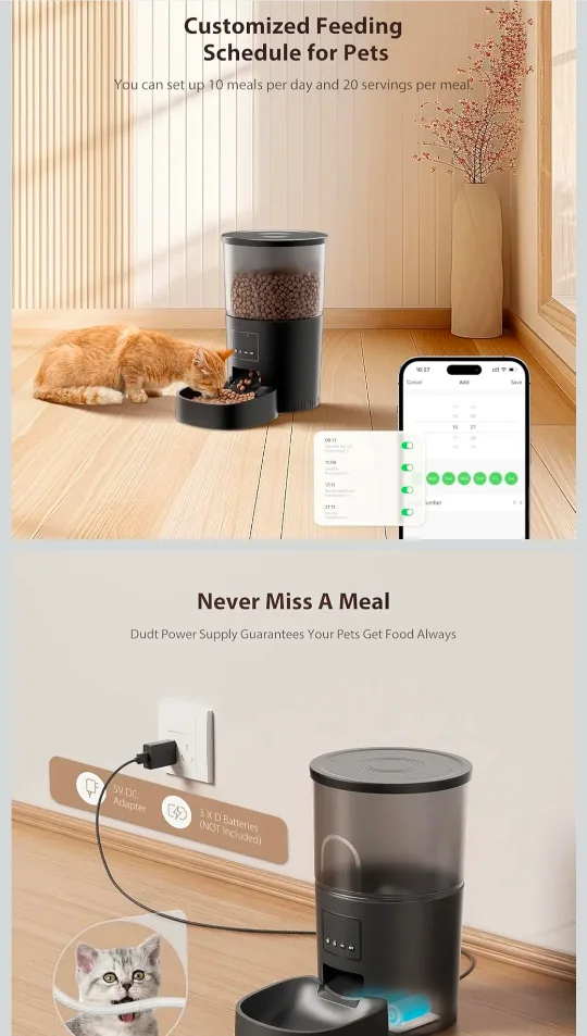 Wopet WiFi Pet Feeder - 4L Capacity image indicator(2)