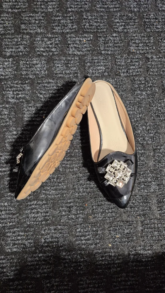 Lorenzi Black Embellished Mules image indicator(3)