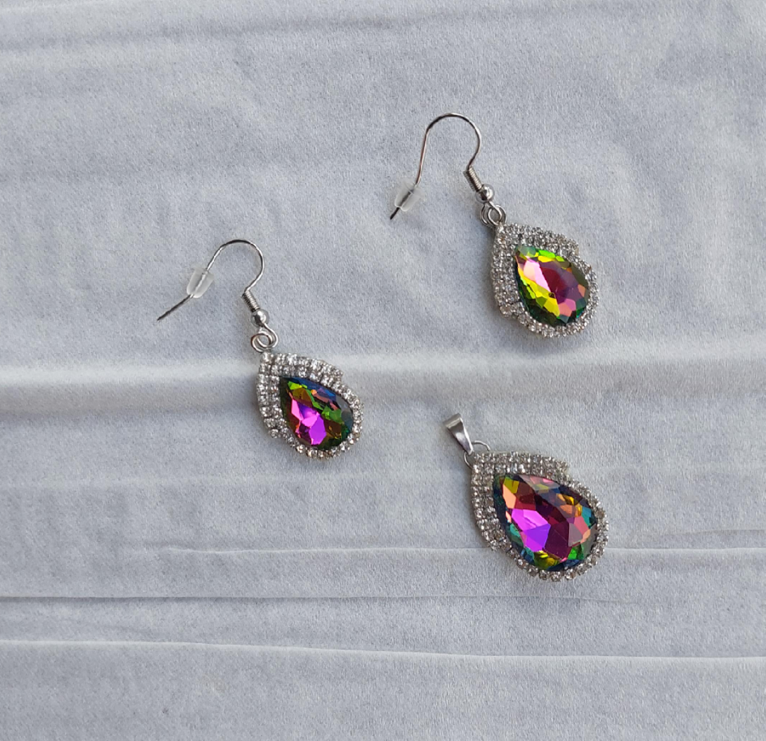 Earrings and Pendant Set