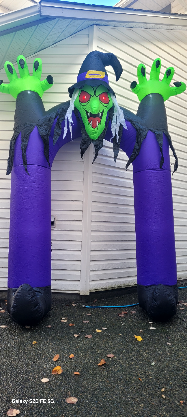 Inflatable Halloween Witch Archway Decoration - photo 2
