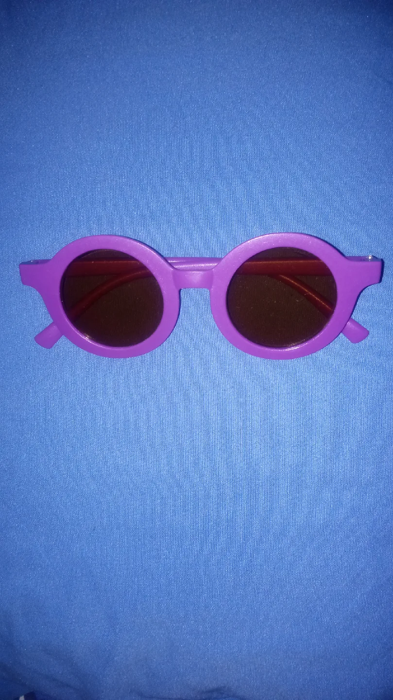 🧡 Baby / Kids Purple Round Sunglasses thumbnail