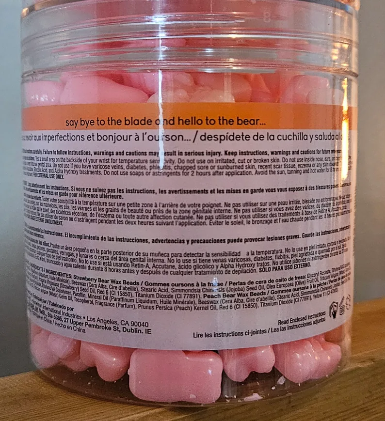 Sliick Strawberry + Peach Bear Hard Wax Beads 2 image indicator(3)