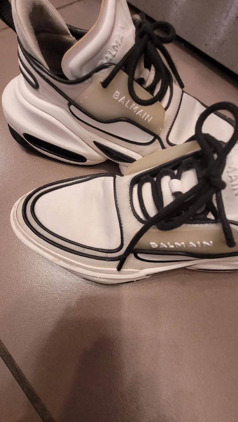 Balmain White & Black Sneakers image indicator(2)