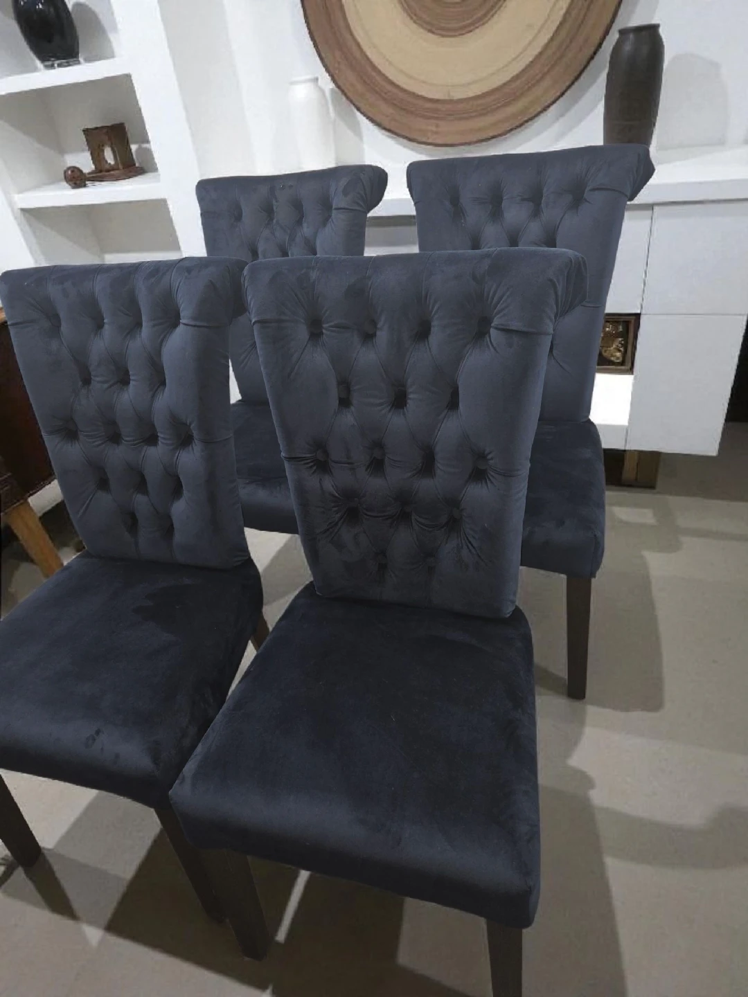 Tufted Dining Chairs - Set of 4