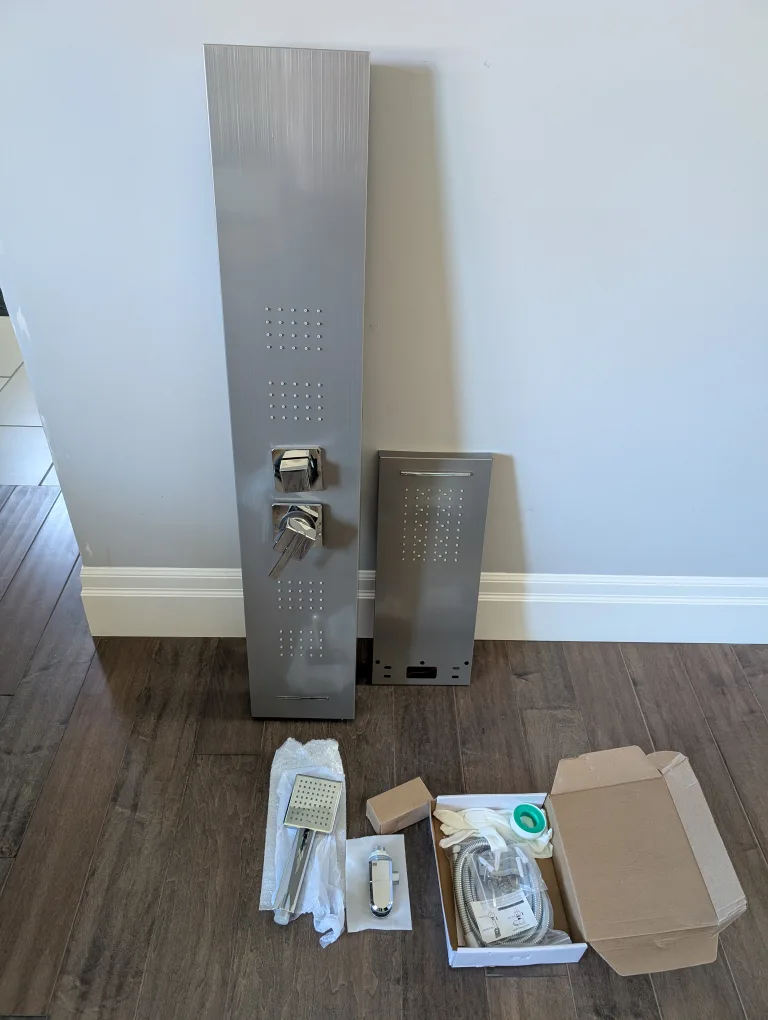 Brand New Brushed Nickel Rainfall Shower Panel For Sale thumbnail