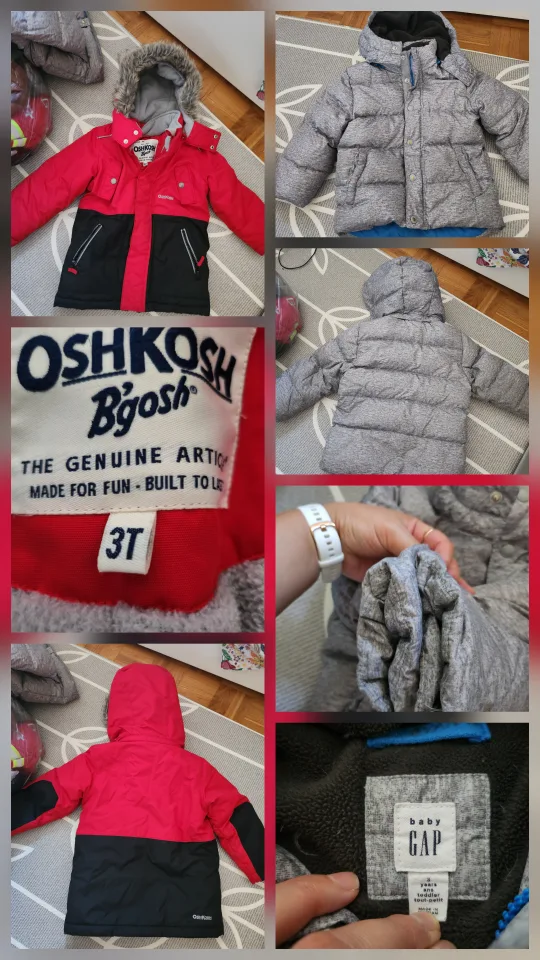 3T warm winter jackets -unisex kids thumbnail