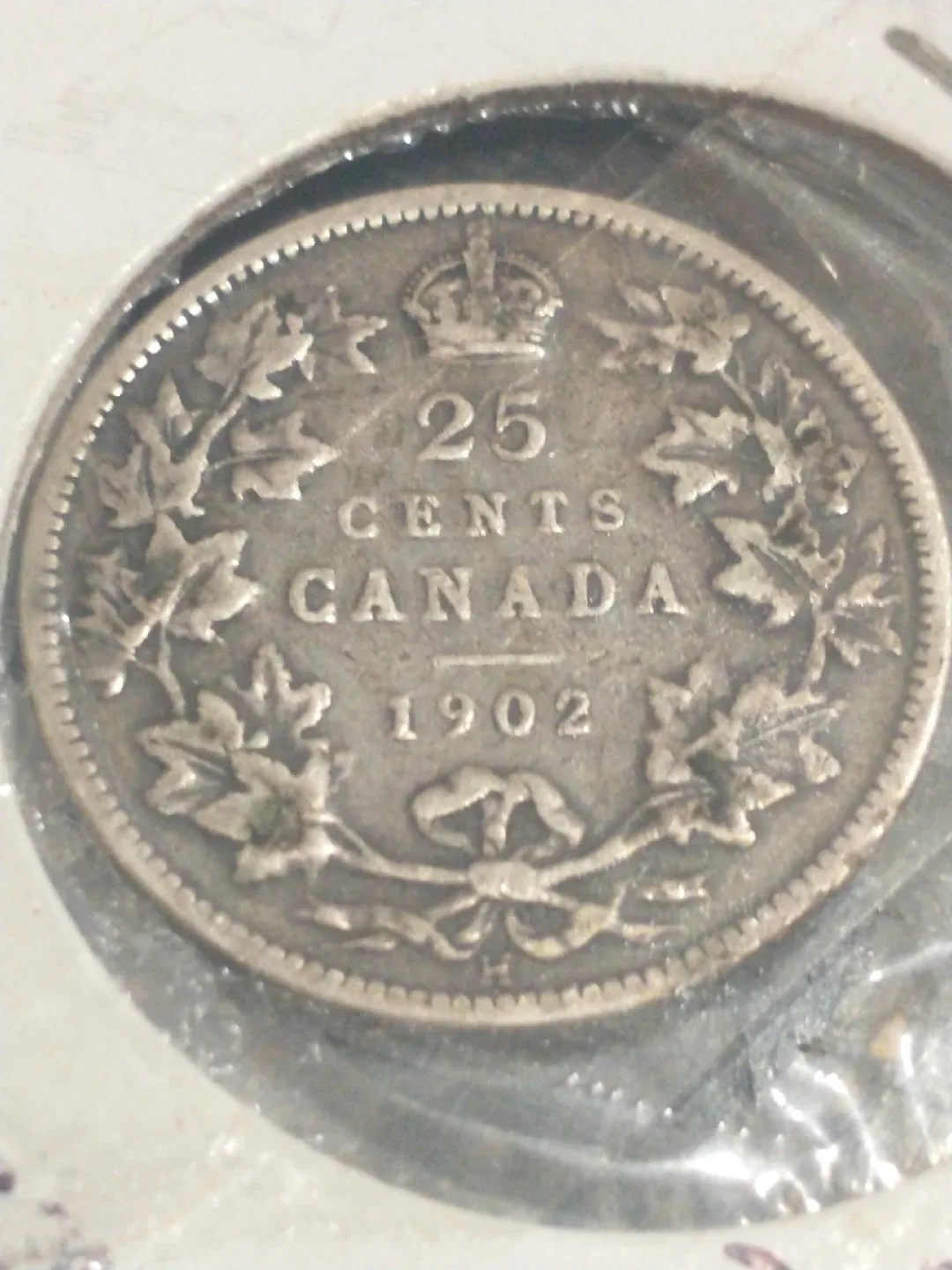 VF 1902H Canada 25 cents Edward VII .925 silver KM #11 image indicator(2)