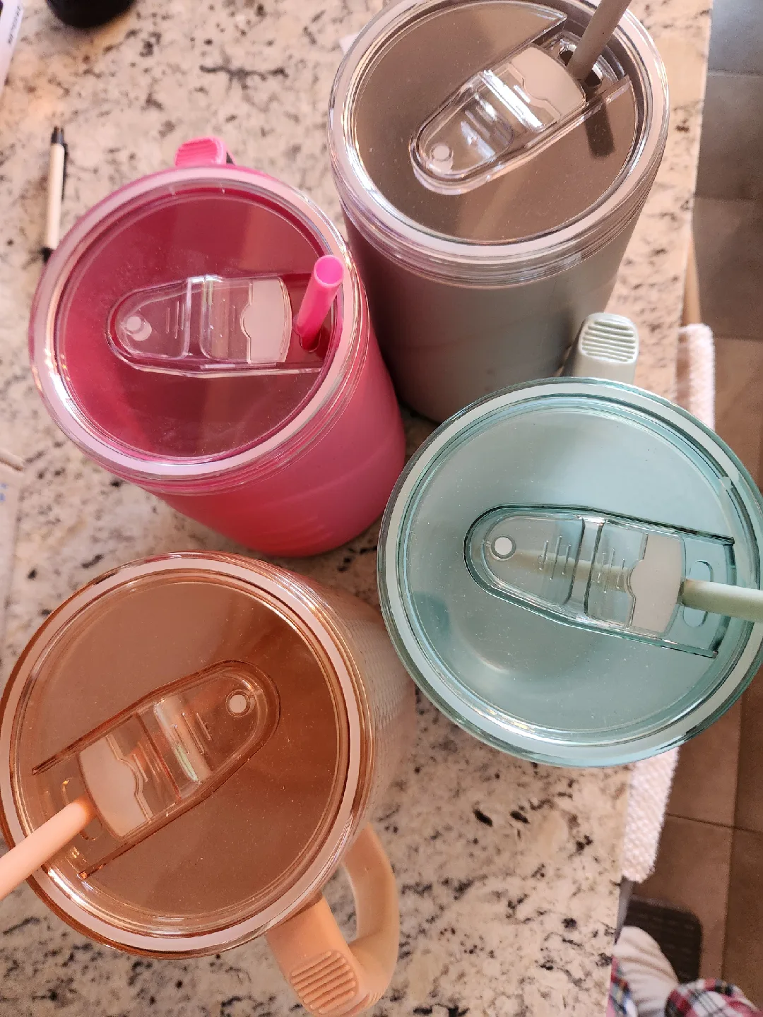 Tumblers with Straws and Handles - Set of 4 image indicator(2)