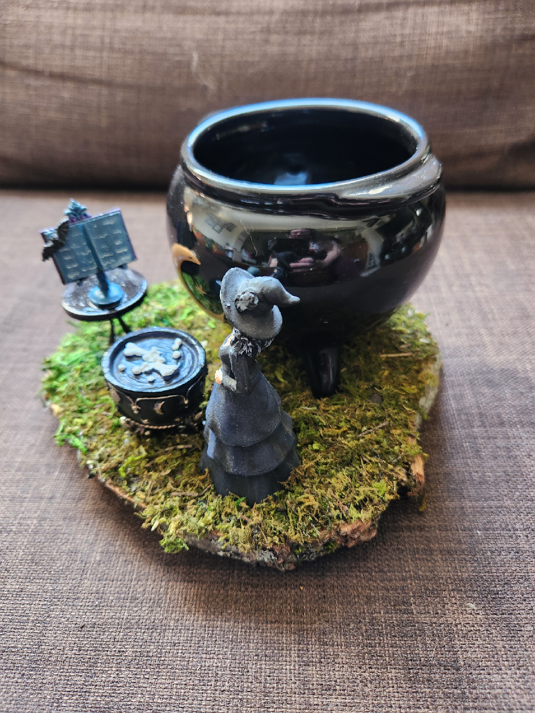 Handmade Witch Cauldron Figurine - photo 2