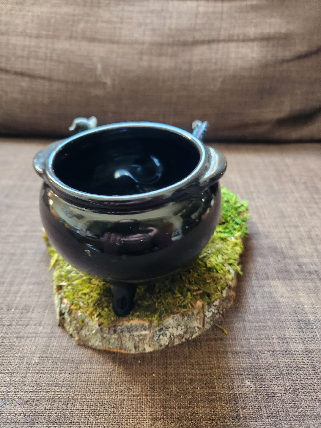 Handmade Witch Cauldron Figurine - photo 3