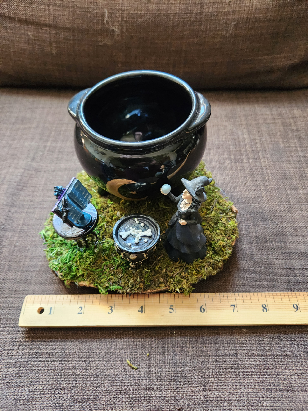 Handmade Witch Cauldron Figurine - photo 5